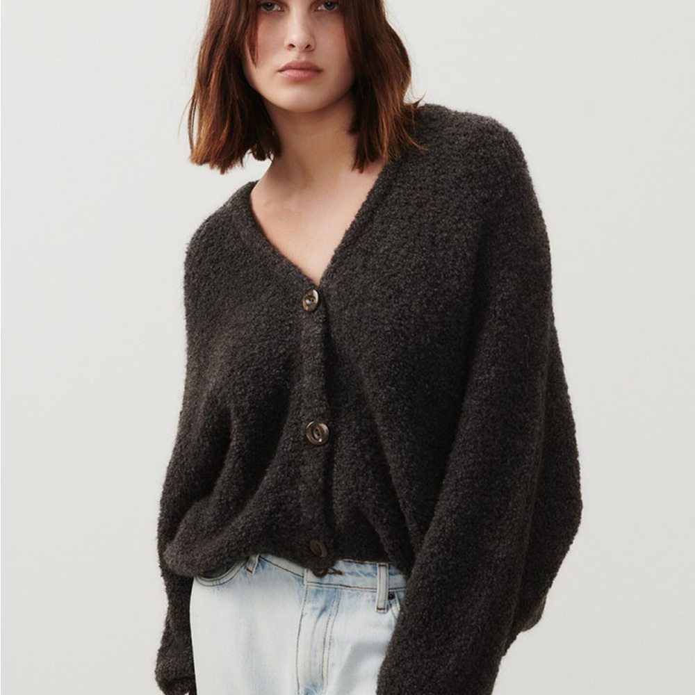American Vintage Zolly Cardigan- Charcoal